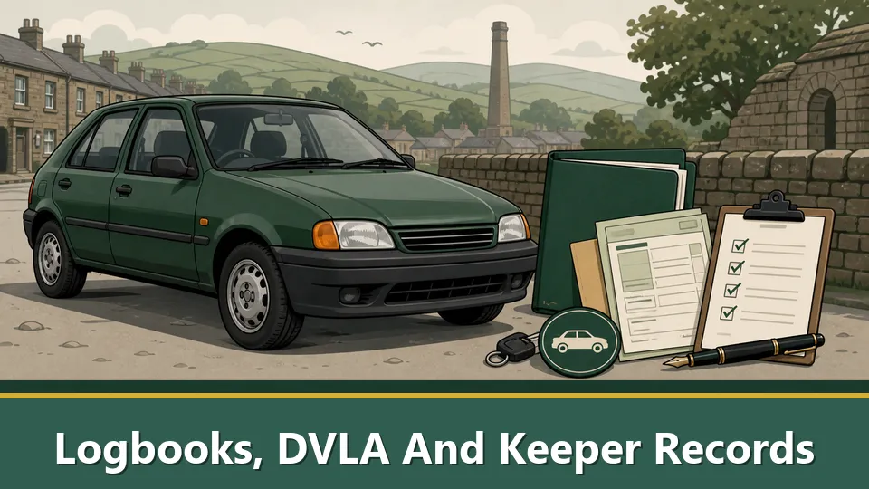 Rekordy Logbooks, DVLA i Keeper